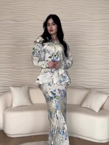 2025 New Goddess Fan Fashion Temperament Famous Silk Comfortable Set